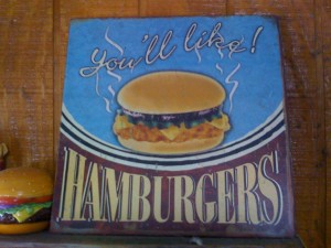 Lankford's Grocery Burger Sign
